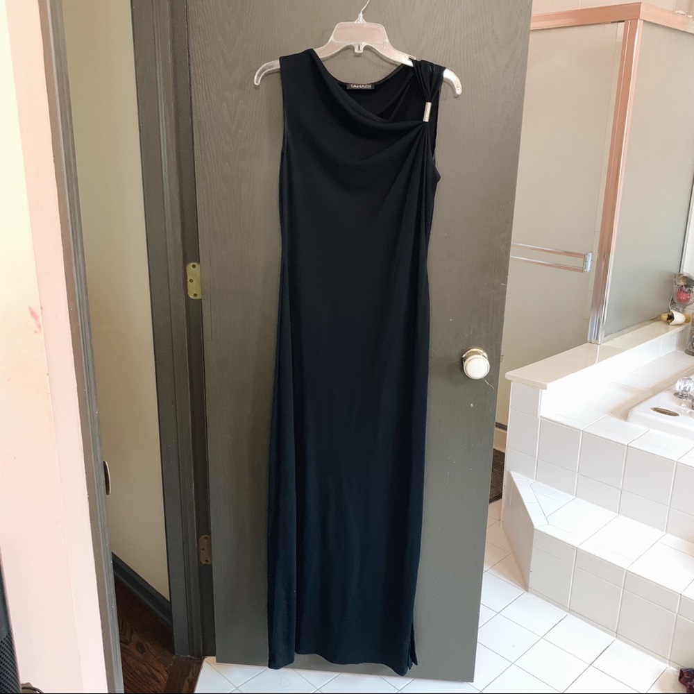 TAHARI Black Long Evening Gown
